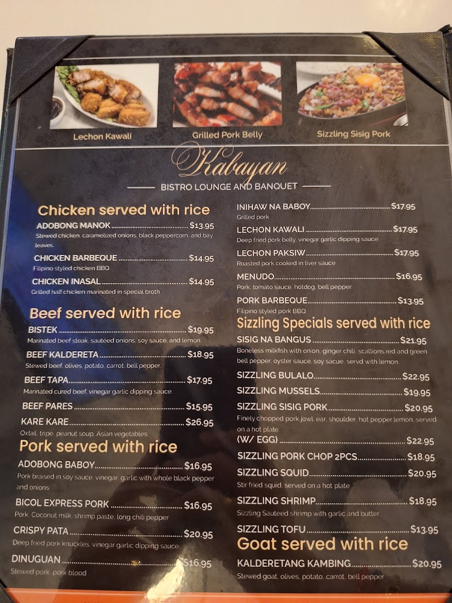 Menu Kabayan Bistro Lounge And Banquet-2
