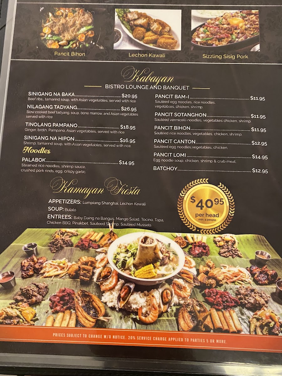 Menu Kabayan Bistro Lounge And Banquet-6